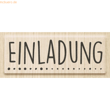 Heyda Motivstempel 'Einladung' 6,2x2cm von Heyda