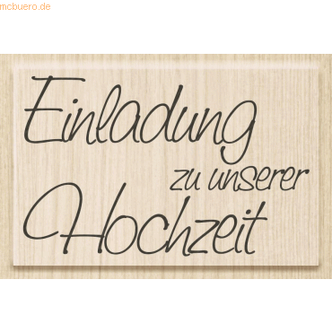 Heyda Motivstempel 'Einladung zu unserer Hochzeit' 6,5x4,1cm Heyda Motivstempel 'Einladung zu unserer Hochzeit' 6,5x4,1cm von Heyda