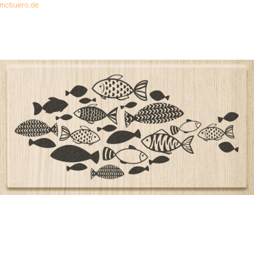 Heyda Motivstempel 'Fischschwarm' 9,5x4,7cm Heyda Motivstempel 'Fischschwarm' 9,5x4,7cm von Heyda