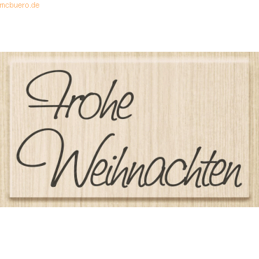 Heyda Motivstempel 'Frohe Weihnachten' 7x3,8cm von Heyda