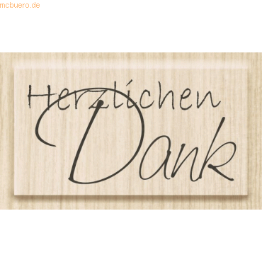 Heyda Motivstempel 'Herzlichen Dank' 4,7x2,4cm von Heyda