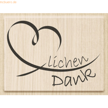 Heyda Motivstempel 'Herzlichen Dank' 6,5x4,3cm Heyda Motivstempel 'Herzlichen Dank' 6,5x4,3cm von Heyda