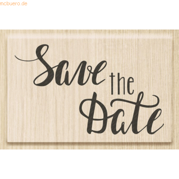 Heyda Motivstempel 'Save the date' 6,2x3,9cm von Heyda