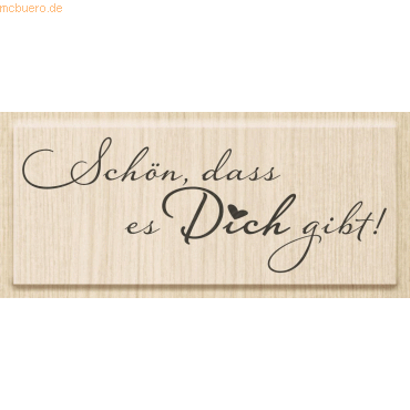 Heyda Motivstempel 'Schön, dass es dich gibt! 8x3,1cm Heyda Motivstempel 'Schön, dass es dich gibt! 8x3,1cm von Heyda