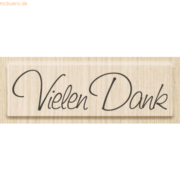 Heyda Motivstempel 'Vielen Dank' 6,3x1,7cm Heyda Motivstempel 'Vielen Dank' 6,3x1,7cm von Heyda
