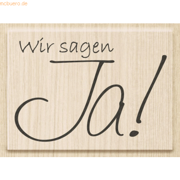 Heyda Motivstempel 'Wir sagen JA!' 6,4x4,5cm von Heyda