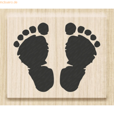 Heyda Motivstempel 'footsteps' 3,5x2,8cm von Heyda