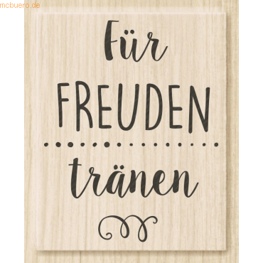 Heyda Motivstempel 'für Freudentränen' 4,3x5,5cm von Heyda