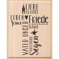 Holzstempel "Vater Unser" Holzstempel "Vater Unser" von Heyda