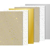 Karton-Block "Sterne" Gold/Silber Karton-Block "Sterne" Gold/Silber von Heyda
