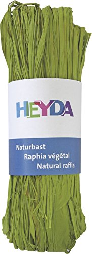 Naturbast 50g lindgrün von Heyda
