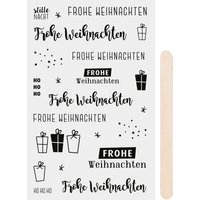 Rubbel-Sticker "Frohe Weihnachten" von Heyda