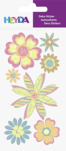 Sticker Mix Blumen spitz pastell Sticker Mix Blumen spitz pastell von Heyda