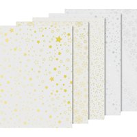 Transparentpapier-Set "Weihnachten" Gold/Silber von Multi