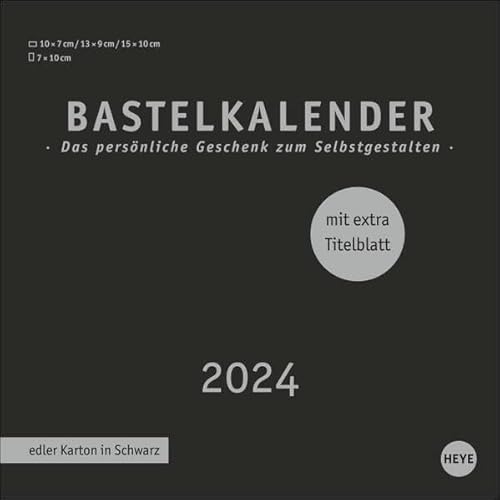 Bastelkalender 2024 Premium schwarz klein. Blanko-Kalender zum Basteln und Verschenken mit extra Titelblatt für eine persönliche Gestaltung. Foto- und Bastelkalender 2024. Bastelkalender 2024 Premium schwarz klein. Blanko-Kalender zum Basteln und Verschenken mit extra Titelblatt für eine persönliche Gestaltung. Foto- und Bastelkalender 2024. von Heye
