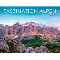 Heye Monats-Wandkalender Faszination Alpen 2026 von Heye