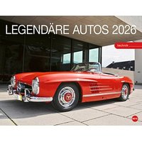 Heye Monats-Wandkalender Lägendäre Autos 2026 von Heye