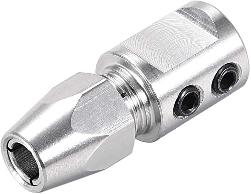Heyiarbeit Flex-Spannzangen-Kupplung, CNC-Edelstahl, für 5 mm Motorwelle und 4,76 mm Flexwelle, flexible Kupplung, DIY, RC-Boot, U-Boot, positiv, 1 Stück Heyiarbeit Flex-Spannzangen-Kupplung, CNC-Edelstahl, für 5 mm Motorwelle und 4,76 mm Flexwelle, flexible Kupplung, DIY, RC-Boot, U-Boot, positiv, 1 Stück von Heyiarbeit