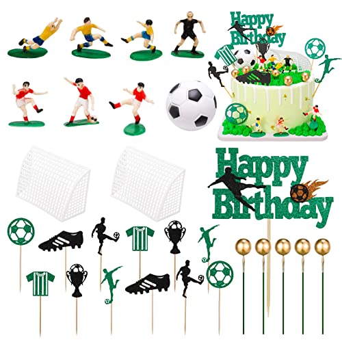 Heyu-Lotus 28 Stück Fußball Kuchen Deko, Tortendeko Geburtstagstorte Topper für Geburtstag Party Heyu-Lotus 28 Stück Fußball Kuchen Deko, Tortendeko Geburtstagstorte Topper für Geburtstag Party von Heyu-Lotus