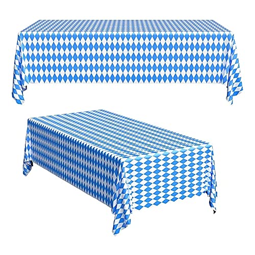 Hezhou 2 Stück Oktoberfest Tischtuch Bayrisch Blau Tischdecken Dekoration Party Bayrisch Tischdeko Bayern Tischtuch Blau Weiß Bayernraute Partytischdecke für Bierzelten Bier 220 cm * 130 cm Hezhou 2 Stück Oktoberfest Tischtuch Bayrisch Blau Tischdecken Dekoration Party Bayrisch Tischdeko Bayern Tischtuch Blau Weiß Bayernraute Partytischdecke für Bierzelten Bier 220 cm * 130 cm von Hezhou