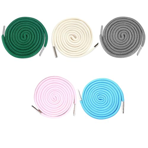 Hezhou 4 Stück Kordel für Jogginghose Kordelzug mit Metallverschluss-Enden Durchziehnadel Kordel für Hoodie Hosenband 140cm für Jogginghosen, Hoodies, Sweatshirts, Badeho (blau, 140cm) von Hezhou