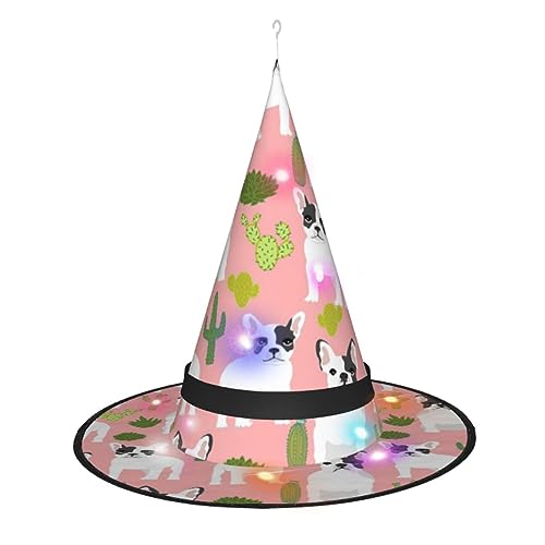 Hgvcse Halloween und Hund Hexenhut Party Led Steeple Top Kostüm Zubehör Weihnachten Geburtstag Faltbar Spitz Hgvcse Halloween und Hund Hexenhut Party Led Steeple Top Kostüm Zubehör Weihnachten Geburtstag Faltbar Spitz von Hgvcse