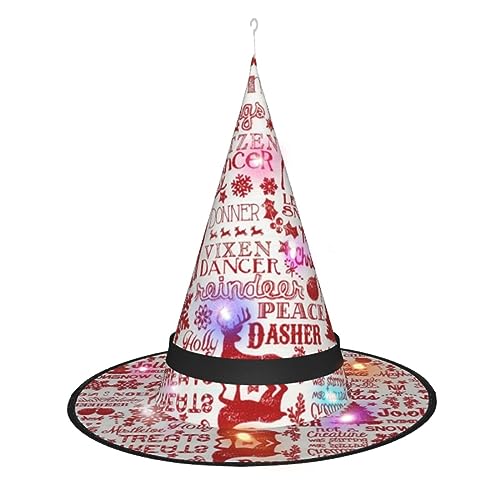 Hgvcse Halloweenanimal Wilderness Bär Hirsch Hexenhut Party Led Steeple Top Kostüm Zubehör Weihnachten Geburtstag Faltbar Spitz von Hgvcse