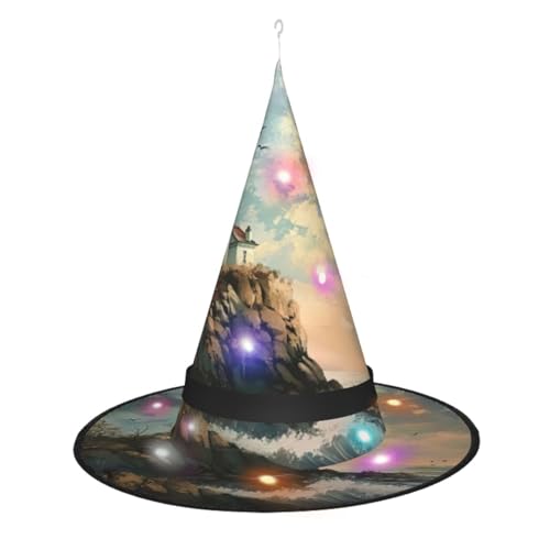 Hgvcse Halloweenlighthouse Hintergrund Hexenhut Party Led Steeple Top Kostüm Zubehör Weihnachten Geburtstag Faltbar Spitz Hgvcse Halloweenlighthouse Hintergrund Hexenhut Party Led Steeple Top Kostüm Zubehör Weihnachten Geburtstag Faltbar Spitz von Hgvcse