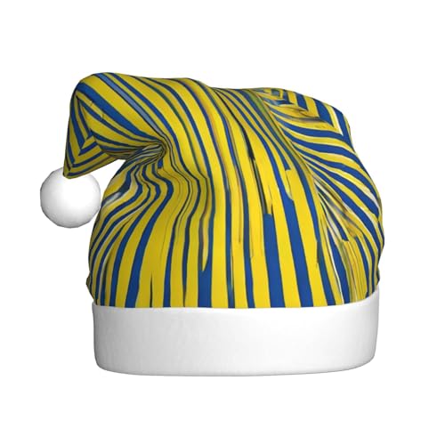 Hgvcse Weihnachtsmütze, Weihnachtsmann, gelbe und blaue Streifen, Elfe für Erwachsene, lustig, lustig, festlich, Party, Verkleidung, Winterdekoration Hgvcse Weihnachtsmütze, Weihnachtsmann, gelbe und blaue Streifen, Elfe für Erwachsene, lustig, lustig, festlich, Party, Verkleidung, Winterdekoration von Hgvcse