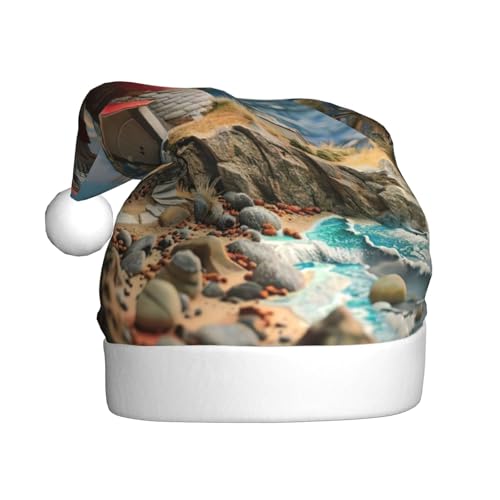 Hgvcse Weihnachtsmütze, Weihnachtsmann am Meer, Leuchtturm, Elfe, lustig, lustig, festlich, Party, Verkleidung, Winterdekoration Hgvcse Weihnachtsmütze, Weihnachtsmann am Meer, Leuchtturm, Elfe, lustig, lustig, festlich, Party, Verkleidung, Winterdekoration von Hgvcse