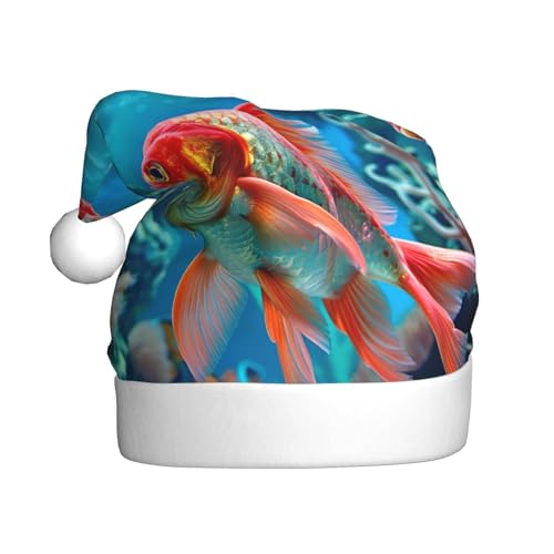 Weihnachtsmütze, Weihnachtsmann, Unterwasserwelt, HD, Fischhut, Erwachsene, Elfe, lustig, lustig, festlich, Party, Verkleidung, Winterdekoration Weihnachtsmütze, Weihnachtsmann, Unterwasserwelt, HD, Fischhut, Erwachsene, Elfe, lustig, lustig, festlich, Party, Verkleidung, Winterdekoration von Hgvcse