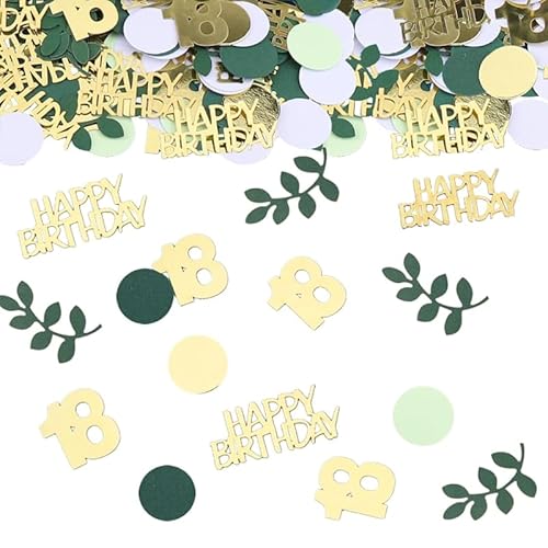 Konfetti 18 Geburtstag Deko, 200 Stück Konfetti Geburtstag Tischdeko Geburtstag Junge Mädchen 18 Geburtstag Deko, Streudeko Geburtstag 18 Happy Birthday Confetti, 18 Jahre Dekoration Konfetti 18 Geburtstag Deko, 200 Stück Konfetti Geburtstag Tischdeko Geburtstag Junge Mädchen 18 Geburtstag Deko, Streudeko Geburtstag 18 Happy Birthday Confetti, 18 Jahre Dekoration von HhBdy