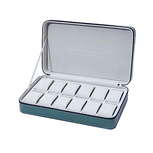 Hhaoran-9868 Uhrenbox Organizer 12 Fächer, große Kapazität PU-Leder-Uhren-Aufbewahrungsbox, multifunktionaler Uhrenhalter, Schmuckschatulle Uhrenetui Hhaoran-9868 Uhrenbox Organizer 12 Fächer, große Kapazität PU-Leder-Uhren-Aufbewahrungsbox, multifunktionaler Uhrenhalter, Schmuckschatulle Uhrenetui von Hhaoran-9868