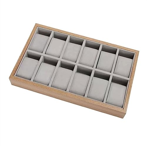 Hhaoran-9868 Uhrenbox Organizer Hochwertige Uhren-Organizer aus Holz mit 12 Gittern, multifunktionale Schmuckschatullen Uhrenetui Hhaoran-9868 Uhrenbox Organizer Hochwertige Uhren-Organizer aus Holz mit 12 Gittern, multifunktionale Schmuckschatullen Uhrenetui von Hhaoran-9868
