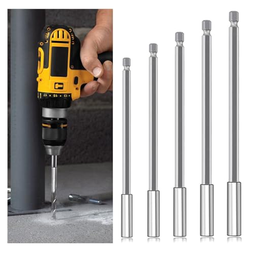 Hhaoysogd 5 Stück Bithalter Magnetisch Lang 60mm 75mm 100mm 150mm 200mm, 1/4" Hex-Shank Bithalter Magnetischer Bit-Halter für Elektrische Bohrmaschine Schlagschrauber Schraubendreher Hhaoysogd 5 Stück Bithalter Magnetisch Lang 60mm 75mm 100mm 150mm 200mm, 1/4" Hex-Shank Bithalter Magnetischer Bit-Halter für Elektrische Bohrmaschine Schlagschrauber Schraubendreher von Hhaoysogd