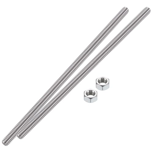 HiPicco 3/8-Zoll-16 Vollgewindestangen und Bolzen, 150 mm Länge, 304 Edelstahl, Rechtsgewinde-Schraube für Möbelankerschrauben, Klemmen, Aufhänger und U-Bolzen, 2 Stück 【mit Muttern】 HiPicco 3/8-Zoll-16 Vollgewindestangen und Bolzen, 150 mm Länge, 304 Edelstahl, Rechtsgewinde-Schraube für Möbelankerschrauben, Klemmen, Aufhänger und U-Bolzen, 2 Stück 【mit Muttern】 von HiPicco
