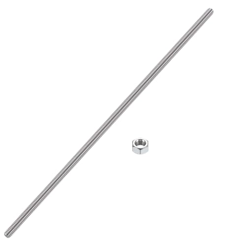 HiPicco 3/8-Zoll-24 Vollgewindestangen und Bolzen, 250 mm Länge, 304 Edelstahl, Rechtshänder, Feingewinde-Schraube für Möbelankerschrauben, Klemmen, Aufhänger und U-Bolzen 【mit Mutter】 HiPicco 3/8-Zoll-24 Vollgewindestangen und Bolzen, 250 mm Länge, 304 Edelstahl, Rechtshänder, Feingewinde-Schraube für Möbelankerschrauben, Klemmen, Aufhänger und U-Bolzen 【mit Mutter】 von HiPicco