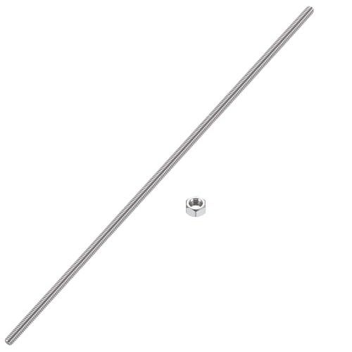 HiPicco 3/8-Zoll-24 Vollgewindestangen und Bolzen, 300 mm Länge, 304 Edelstahl, Rechtshänder, Feingewinde-Schraube für Möbelankerschrauben, Klemmen, Aufhänger und U-Bolzen 【mit Mutter】 HiPicco 3/8-Zoll-24 Vollgewindestangen und Bolzen, 300 mm Länge, 304 Edelstahl, Rechtshänder, Feingewinde-Schraube für Möbelankerschrauben, Klemmen, Aufhänger und U-Bolzen 【mit Mutter】 von HiPicco