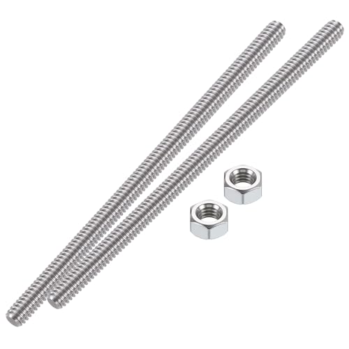 HiPicco 5/16-Zoll-18 Vollgewindestange und Bolzen, 120 mm Länge, 304 Edelstahl, Rechtsgewinde-Schraube für Möbelankerschrauben, Klemmen, Aufhänger und U-Bolzen, 2 Stück 【mit Muttern】 HiPicco 5/16-Zoll-18 Vollgewindestange und Bolzen, 120 mm Länge, 304 Edelstahl, Rechtsgewinde-Schraube für Möbelankerschrauben, Klemmen, Aufhänger und U-Bolzen, 2 Stück 【mit Muttern】 von HiPicco