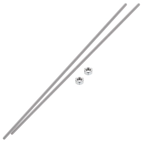 HiPicco 5/16-Zoll-18 Vollgewindestange und Bolzen, 400 mm Länge, 304 Edelstahl, Rechtsgewinde-Schraube für Möbelankerschrauben, Klemmen, Aufhänger und U-Bolzen, 2 Stück 【mit Muttern】 HiPicco 5/16-Zoll-18 Vollgewindestange und Bolzen, 400 mm Länge, 304 Edelstahl, Rechtsgewinde-Schraube für Möbelankerschrauben, Klemmen, Aufhänger und U-Bolzen, 2 Stück 【mit Muttern】 von HiPicco