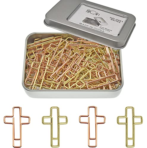 50 Stück Kreuz-Büroklammern für Bibelstudium, Bibelzubehör, christliches Lesezeichen, Geschenkidee 50 Stück Kreuz-Büroklammern für Bibelstudium, Bibelzubehör, christliches Lesezeichen, Geschenkidee von HiQin