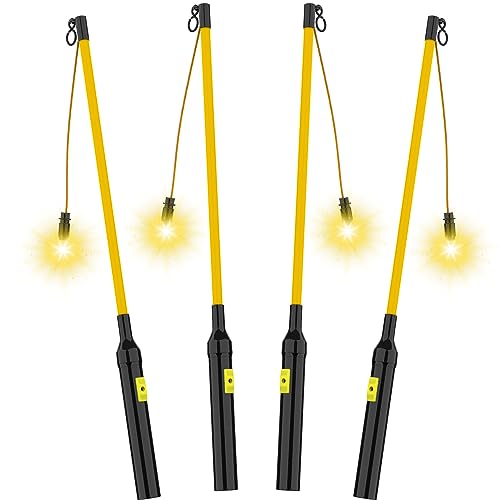 Hianjoo 4 Stück Laternenstab mit LED für St. Martin, 50cm LED Elektronischer Laternenstab für Laternenfest, Partys, Halloween, Weihnachten - Gelb Hianjoo 4 Stück Laternenstab mit LED für St. Martin, 50cm LED Elektronischer Laternenstab für Laternenfest, Partys, Halloween, Weihnachten - Gelb von Hianjoo