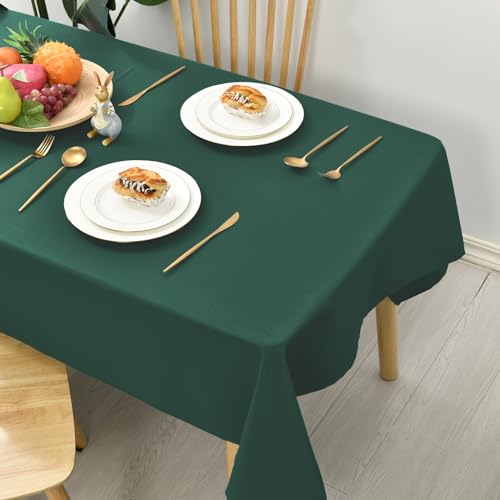 Hiasan Glatt Tischdecke Fleckenabweisend Tischtuch mit Lotuseffekt Leicht Wasserabweisend Tischwäsche, 140x280cm, Grün Hiasan Glatt Tischdecke Fleckenabweisend Tischtuch mit Lotuseffekt Leicht Wasserabweisend Tischwäsche, 140x280cm, Grün von Hiasan