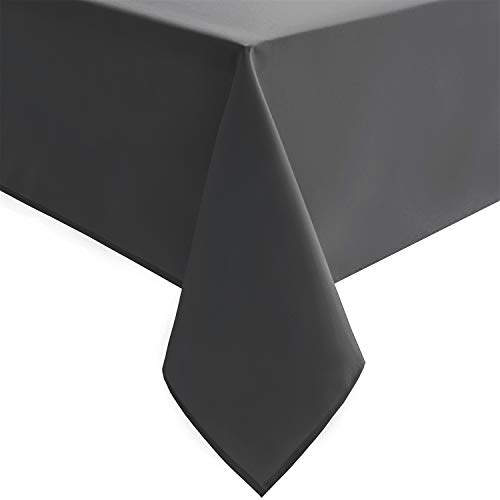 Hiasan Graue rechteckige Tischdecke, wasserdicht, auslaufsicher und knitterfrei, waschbar, Polyester-Tischdecke für Esszimmerpartys, 228,6 x 228,6 cm Hiasan Graue rechteckige Tischdecke, wasserdicht, auslaufsicher und knitterfrei, waschbar, Polyester-Tischdecke für Esszimmerpartys, 228,6 x 228,6 cm von Hiasan