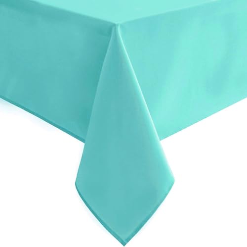 Hiasan Rechteckige Tischdecke, wasserdicht, waschbar, Polyester, für Buffect, Esszimmer, Geburtstag, Party, Hochzeit, 137 x 203 cm, Hellblau Hiasan Rechteckige Tischdecke, wasserdicht, waschbar, Polyester, für Buffect, Esszimmer, Geburtstag, Party, Hochzeit, 137 x 203 cm, Hellblau von Hiasan