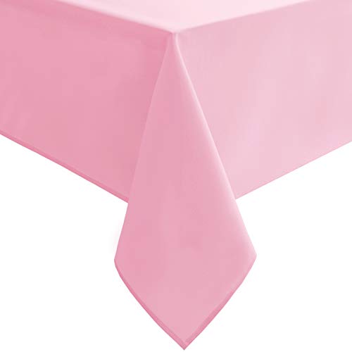 Hiasan Tischdecke, quadratisch, waschbar, wasserdicht, für Kartentische, Party und Esszimmer, 137 x 137 cm, Rosa Hiasan Tischdecke, quadratisch, waschbar, wasserdicht, für Kartentische, Party und Esszimmer, 137 x 137 cm, Rosa von Hiasan
