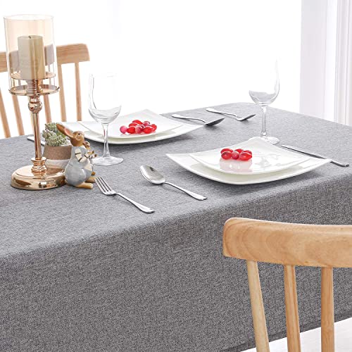 Hiasan Tischdecke Leinenoptik Eckig Tischtuch Wasserabweisend Tischwäsche, 1 Stück, 135 x 200cm, Grau Hiasan Tischdecke Leinenoptik Eckig Tischtuch Wasserabweisend Tischwäsche, 1 Stück, 135 x 200cm, Grau von Hiasan