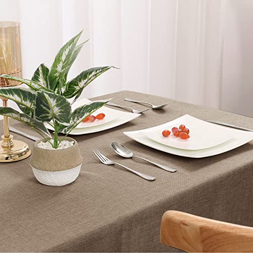 Hiasan Tischdecke Leinenoptik Eckig Tischtuch Wasserabweisend Tischwäsche, 1 Stück, 135 x 200cm, Khaki Hiasan Tischdecke Leinenoptik Eckig Tischtuch Wasserabweisend Tischwäsche, 1 Stück, 135 x 200cm, Khaki von Hiasan