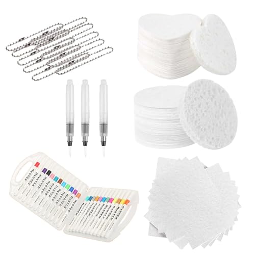 44-teiliges Magic Foam Texture Painting Kit mit Magic Puffy Paint, 3D Zeichen-Schwamm, DIY Bubble Drawing Stifte und Magic Foam Texture Paper für Kinder (D) von Hiborth