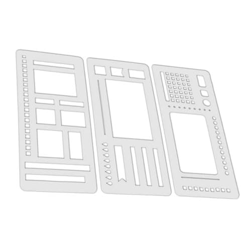 Handgemachte Flexible Record Schablone, Planner Stencil Set für Punktgitter-Journale, Wiederverwendbare Schablonen für Checklisten, Kästchen und Linien, Kompatibel mit Coil-, Disc- und Ringbindung (C) Handgemachte Flexible Record Schablone, Planner Stencil Set für Punktgitter-Journale, Wiederverwendbare Schablonen für Checklisten, Kästchen und Linien, Kompatibel mit Coil-, Disc- und Ringbindung (C) von Hiborth